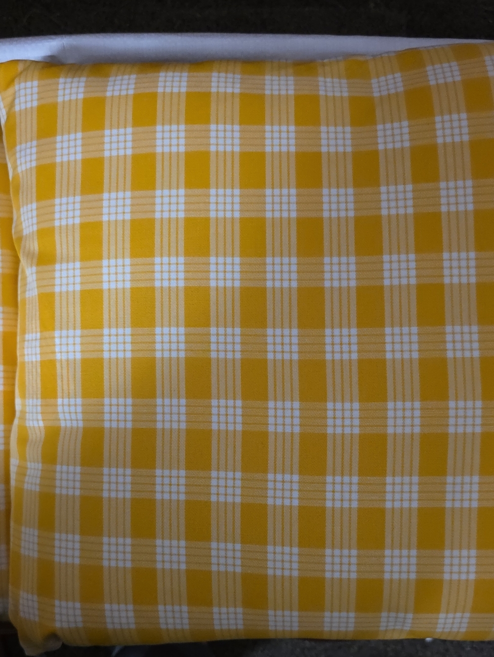 Yellow and White Palaka Throw Pillows - Set Of 2
